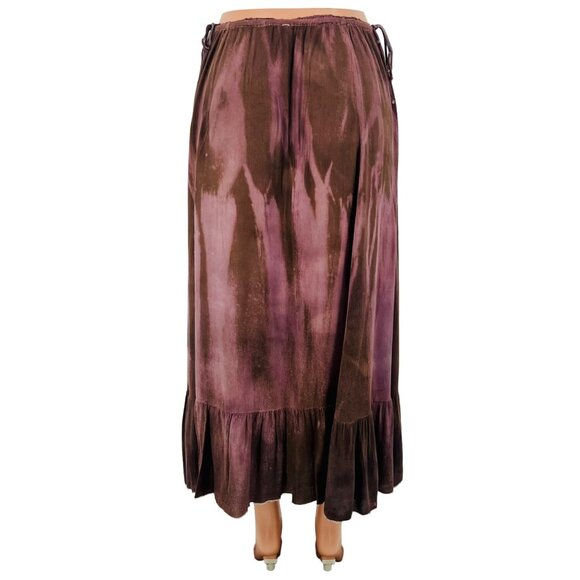 Vtg Free People Boho Embroidered Maxi Skirt | Cottagecore Coastal Grandma Y2K S - Picture 12 of 16